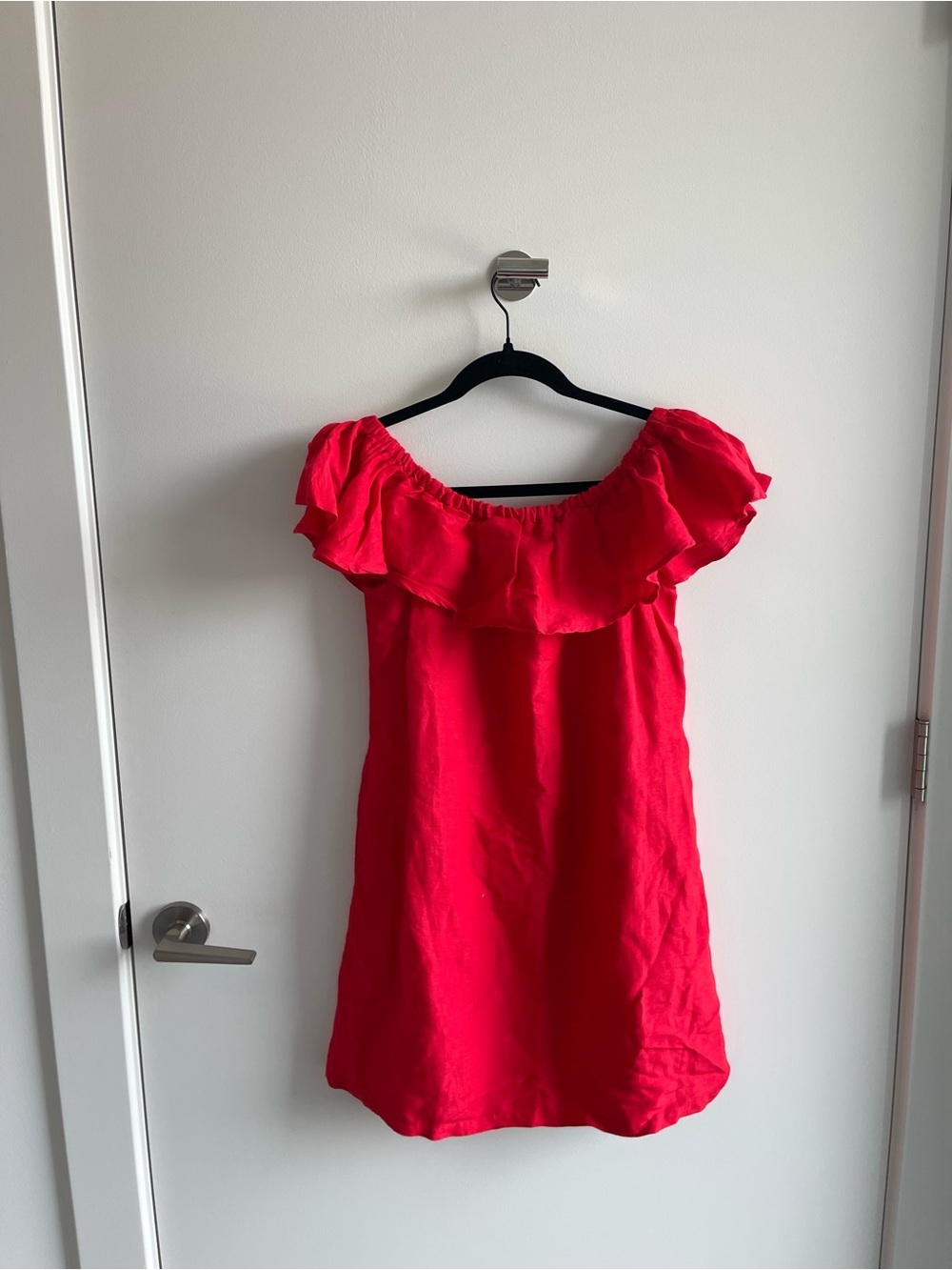Tommy Bahama  Red Off-Shoulder Ruffle Dress
